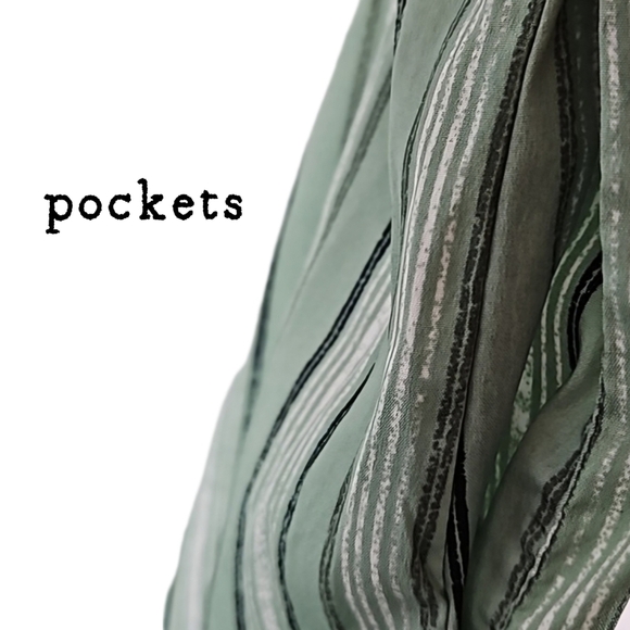 Band of Gypsies Striped Green Jumpsuit - Picture 3 of 8